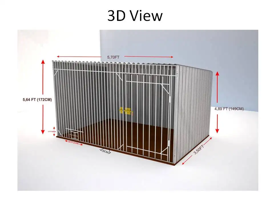 Dog kennels 1- Technical Documentation with 3D & 2D